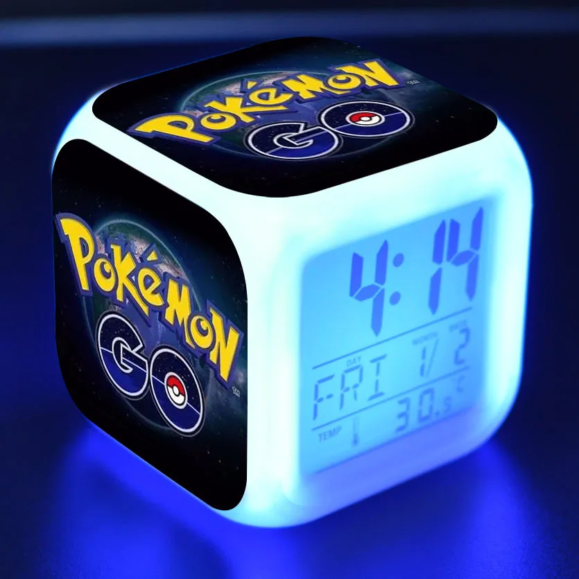 Pokemon Go Anime LED Clock Children Cartoon Figures Toys Colorful Digital Alarm Led Light Clock Desktop Decoration Kids 1-30
Pokemon Go Anime LED Clock Children Cartoon Figures Toys Colorful Digital Alarm Led Light Clock Desktop Decoration Kids 1-30