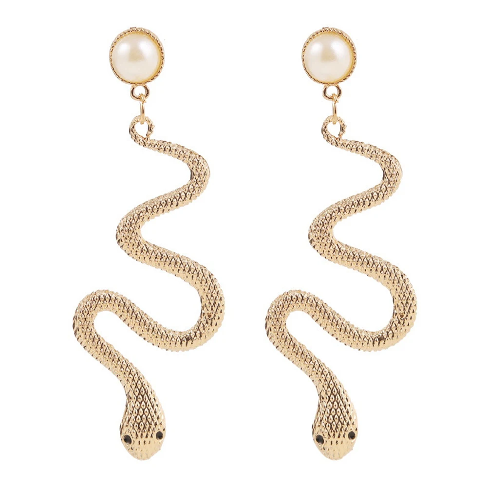 Gold Big Snake Pendant Pearl Long Hanging Dangle Stud Earrings 2022 Trend For Women Punk Exaggerated Female Jewelry Accessories
Gold Big Snake Pendant Pearl Long Hanging Dangle Stud Earrings 2022 Trend For Women Punk Exaggerated Female Jewelry Accessories