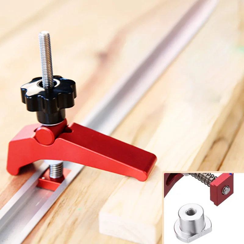 Hold-Down Clamp Aluminum Alloy T-Slot Press Clamp Horizontal Quick Release Toggle Tools for Woodworking MYDING
Hold-Down Clamp Aluminum Alloy T-Slot Press Clamp Horizontal Quick Release Toggle Tools for Woodworking MYDING