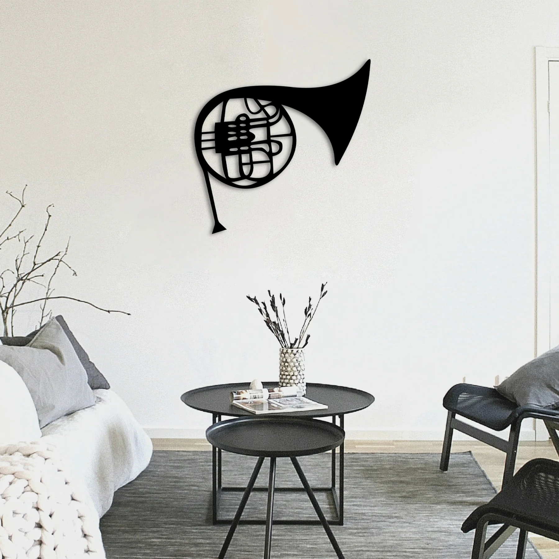 French Horn Musical Instrument Hanging Ornament Metal Wall Art Home Decor Interior Office Decoration Gifts
French Horn Musical Instrument Hanging Ornament Metal Wall Art Home Decor Interior Office Decoration Gifts