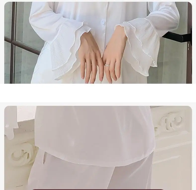 Satin Sexy Sleep Set 2PCS Pajamas Suit Women Intimate Lingerie White Lady Loose Home Clothing Spring Autumn New Sleepwear
Satin Sexy Sleep Set 2PCS Pajamas Suit Women Intimate Lingerie White Lady Loose Home Clothing Spring Autumn New Sleepwear