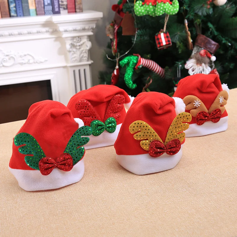 2019 Gorro Navidad тканевые Детские Рождественские шапки Рождественская шапка для