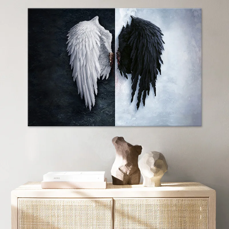 Black White Angel Wing Living Room Canvas Decorative Painting Poster Picture Album Background Wall Art Decoration Accessories
Black White Angel Wing Living Room Canvas Decorative Painting Poster Picture Album Background Wall Art Decoration Accessories