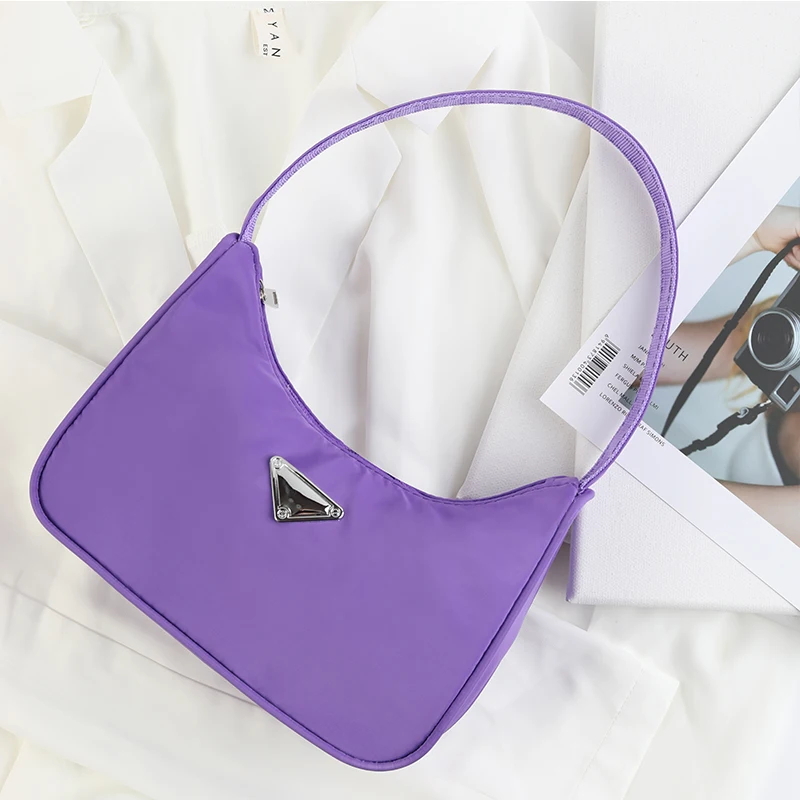 New Fashion Candy Color Moon Handbags for Women Simple Retro High Quality Nylon Baguette Bag Shoulder Bags for Women Handbag
New Fashion Candy Color Moon Handbags for Women Simple Retro High Quality Nylon Baguette Bag Shoulder Bags for Women Handbag
