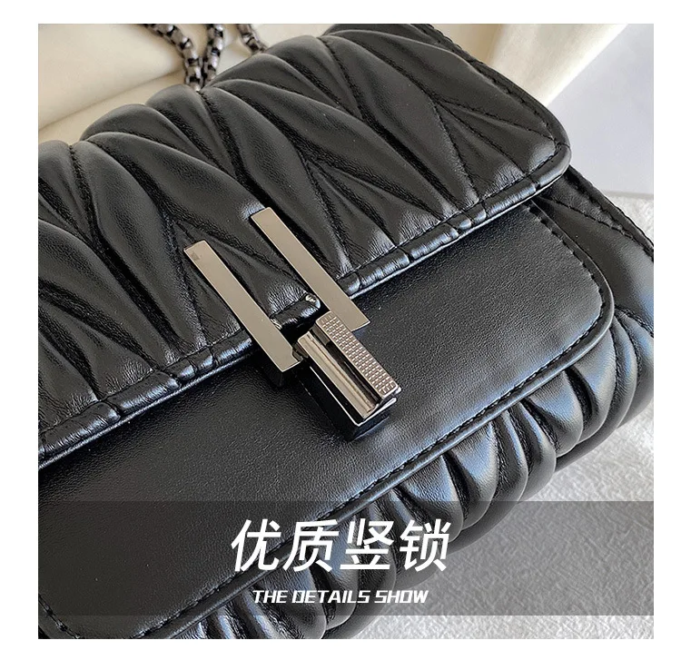 Women Handbags New Small Fragrance Style Rhombus Chain Crossbody Niche Wrinkled Casual Shoulder Messenger Square Bag
Women Handbags New Small Fragrance Style Rhombus Chain Crossbody Niche Wrinkled Casual Shoulder Messenger Square Bag