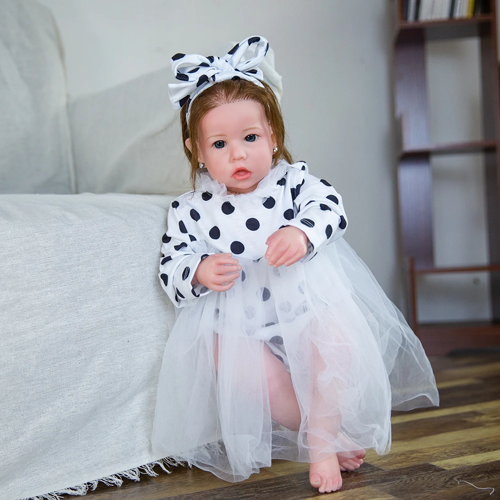 Hoomai 51CM Girl Doll Silicone Cloth Body Reborn Baby Doll Toys Lifelike Child Birthday Gift Toys For Girls
Hoomai 51CM Girl Doll Silicone Cloth Body Reborn Baby Doll Toys Lifelike Child Birthday Gift Toys For Girls