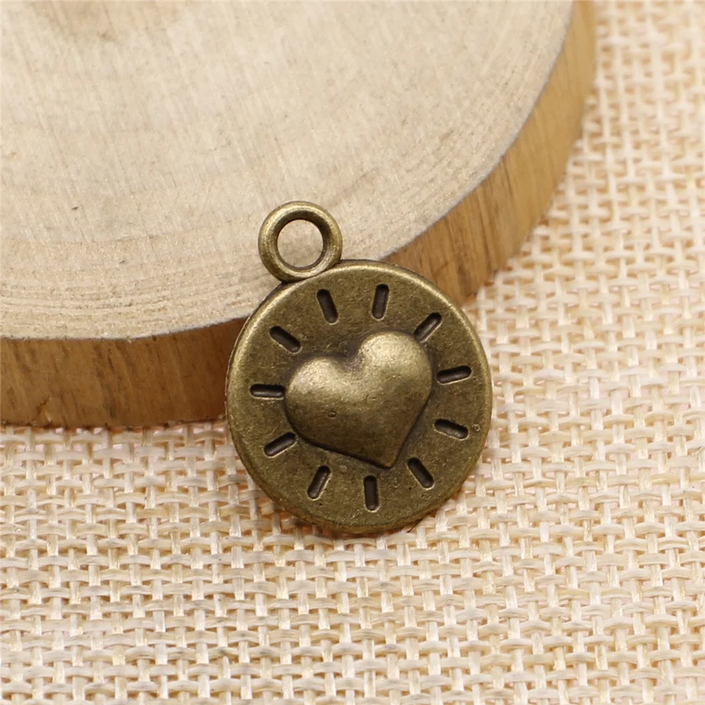 free shipping 25pcs 18mm antique bronze Heart charms diy retro jewelry fit Earring keychain hair card pendant accessories
free shipping 25pcs 18mm antique bronze Heart charms diy retro jewelry fit Earring keychain hair card pendant accessories