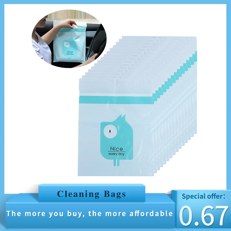 15pcs Portable Hanging Car Trash Bag Cute Cartoon Office Self-adhesive Garbage Bags Disposable Cleaning Bags Kitchen Accessories
15pcs Portable Hanging Car Trash Bag Cute Cartoon Office Self-adhesive Garbage Bags Disposable Cleaning Bags Kitchen Accessories