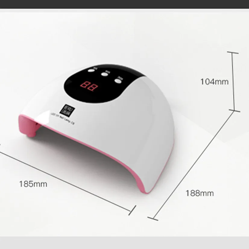 72W UV LED Nail Lamp with 24 Pcs Leds For Manicure Gel Nail Dryer Drying Nail Polish Lamp 30s/60s/90s Auto Sensor Manicure Tools
72W UV LED Nail Lamp with 24 Pcs Leds For Manicure Gel Nail Dryer Drying Nail Polish Lamp 30s/60s/90s Auto Sensor Manicure Tools