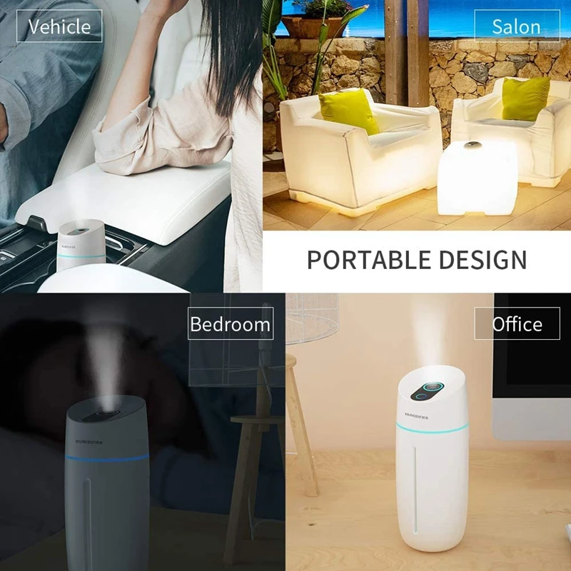 Portable Cool Mist Humidifier 250ML with 7-Color LED Light, Vehicle USB Humidifier, Waterless Auto-Off for Home Bedroom
Portable Cool Mist Humidifier 250ML with 7-Color LED Light, Vehicle USB Humidifier, Waterless Auto-Off for Home Bedroom