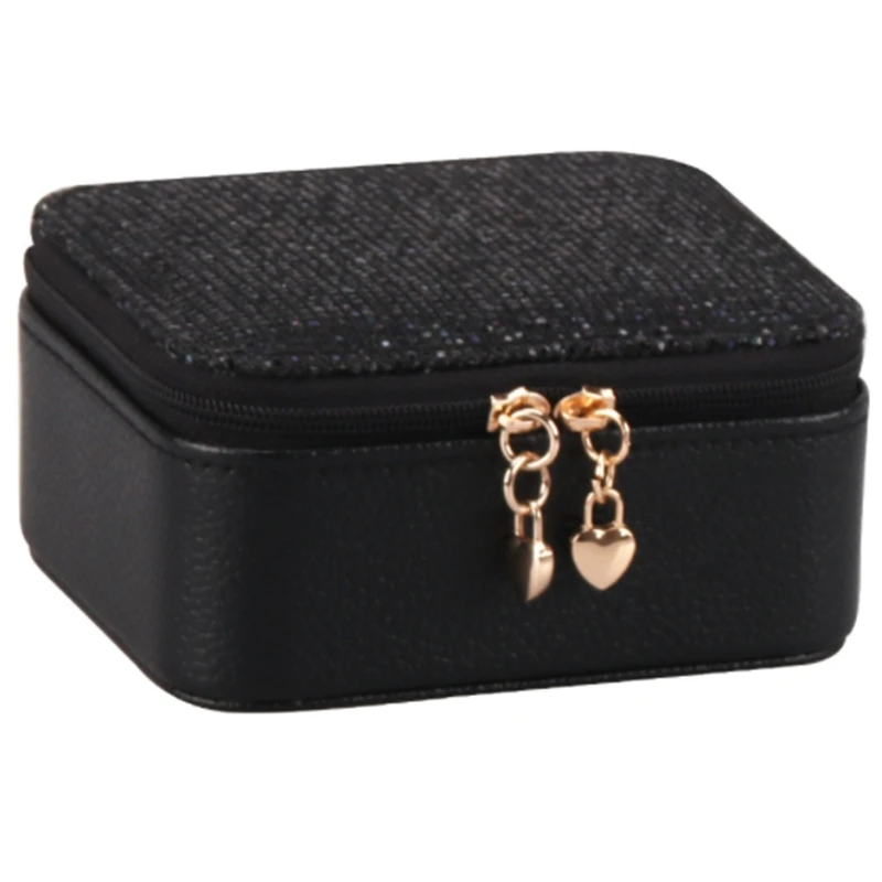 Zipper Closure Ring Storage Jewelry Box Mini Earrings Organizers PU Leather Portable Travel Multi Compartment
Zipper Closure Ring Storage Jewelry Box Mini Earrings Organizers PU Leather Portable Travel Multi Compartment