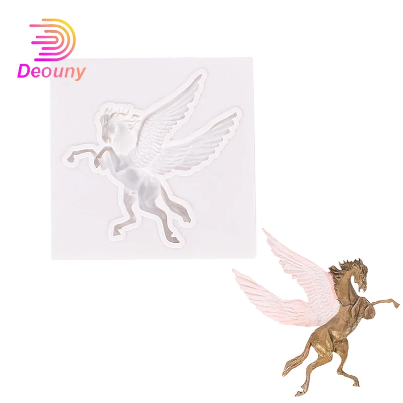 DEOUNY Pegasus Shape Fondant Soap Silicone Mold 3D Chocolate Candy Cookies Pastry Clay Mould DIY Cake Decoration Baking Tool Hot
DEOUNY Pegasus Shape Fondant Soap Silicone Mold 3D Chocolate Candy Cookies Pastry Clay Mould DIY Cake Decoration Baking Tool Hot