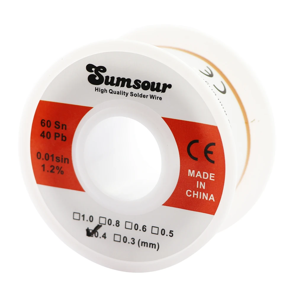 Tin 0.4 0.5 0.6 0.8 1.0 MM Used For SMD Soldering Rework Repair Tin Wire Household Lead-Free Environmental Protection
Tin 0.4 0.5 0.6 0.8 1.0 MM Used For SMD Soldering Rework Repair Tin Wire Household Lead-Free Environmental Protection