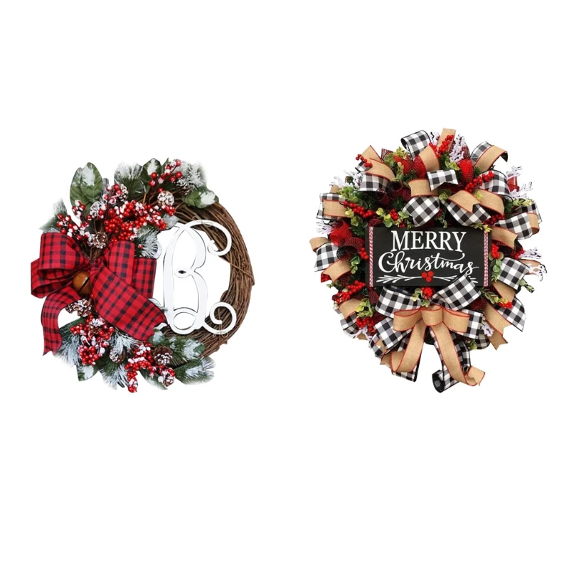 H55A Christmas Wreath Decor For Xmas Home Party Door Wall Garland Flower Ornaments Hanging Garland Decorative Pendant Decort
H55A Christmas Wreath Decor For Xmas Home Party Door Wall Garland Flower Ornaments Hanging Garland Decorative Pendant Decort