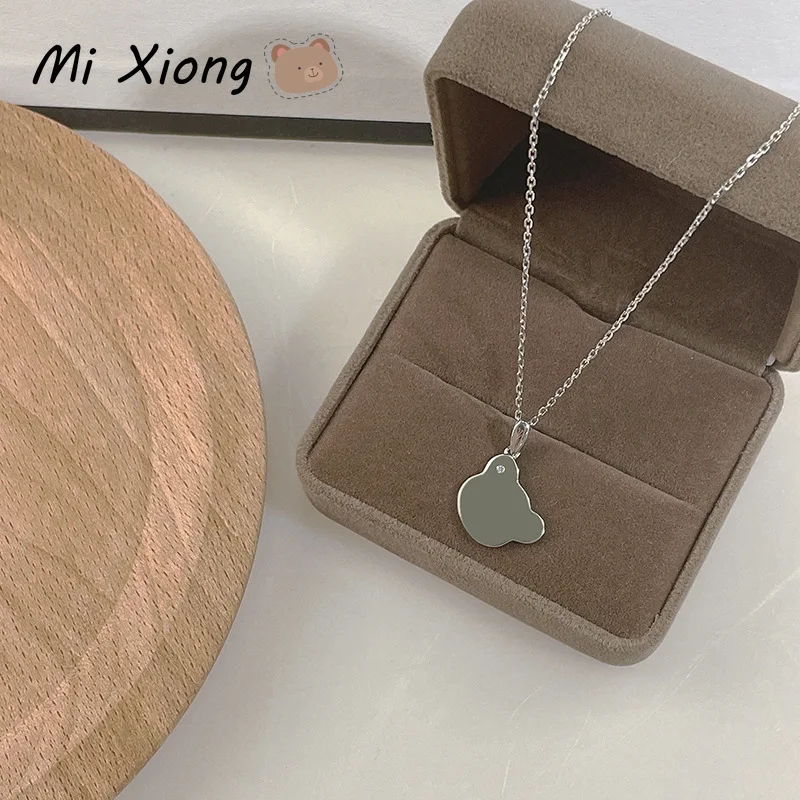 Mi Xiong 925 Sterling Silver Necklaces for Women's Pendant Exquisite Chains Cute Bear Style Luxury Jewelry Charm Party Romantic
Mi Xiong 925 Sterling Silver Necklaces for Women's Pendant Exquisite Chains Cute Bear Style Luxury Jewelry Charm Party Romantic