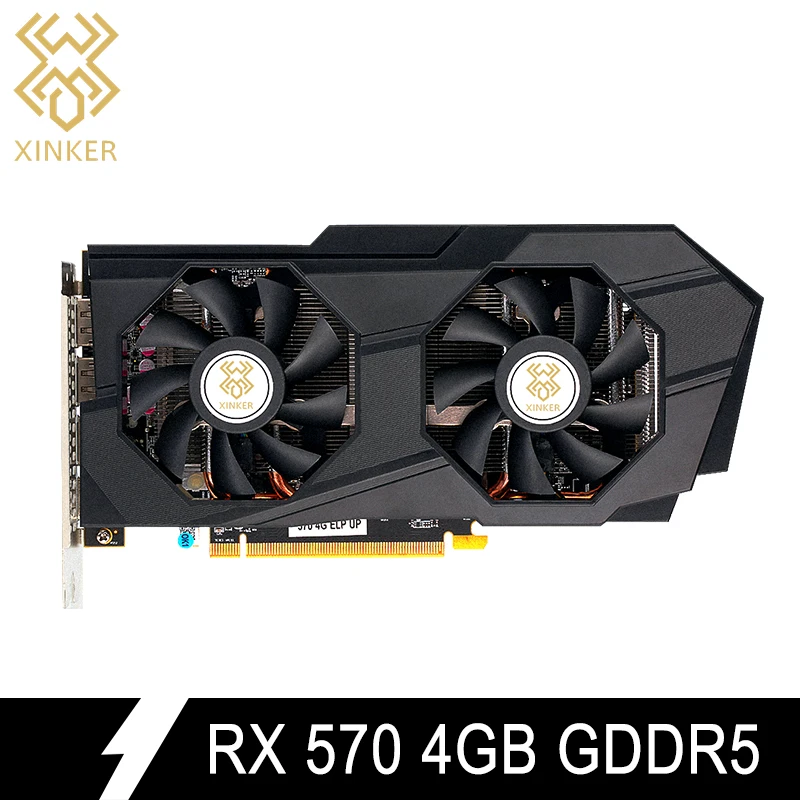 Видеокарта для игрового офиса Mining Mine Ether Rx 570 4g 7000 МГц GDDR5 256 бит Pci express3.0 X16|Платы