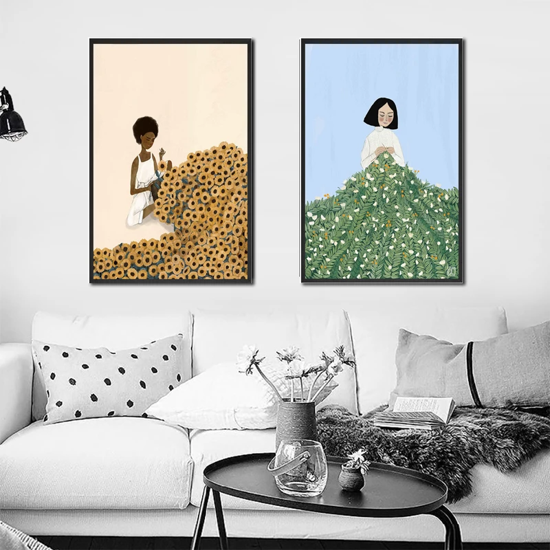 Knit Garden Girl Posters and Prints Abstract Sewing Sunflower Wall Art Pictures for Bedroom Living Room Decor Canvas Painting
Knit Garden Girl Posters and Prints Abstract Sewing Sunflower Wall Art Pictures for Bedroom Living Room Decor Canvas Painting