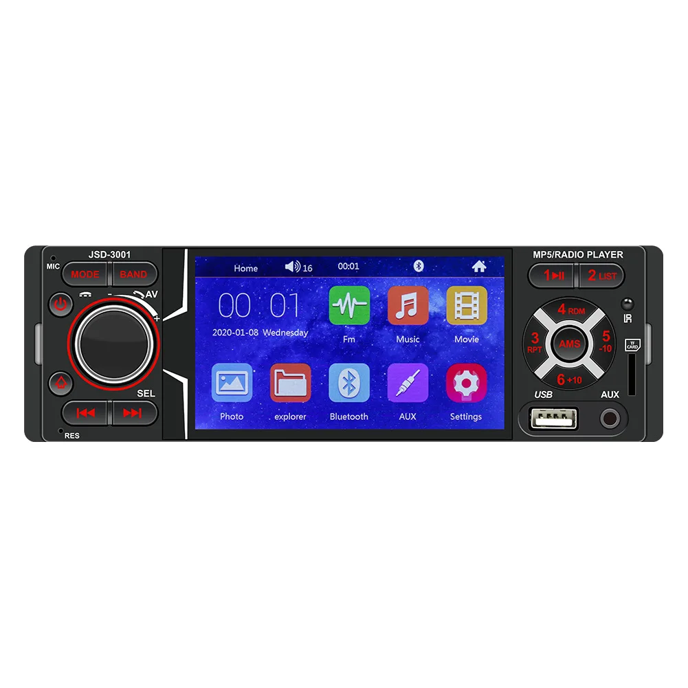 Autoradio 1 Din Car Radio 4.1 MP5 Car Player Touch Screen Car Stereo Bluetooth 1Din Auto Radio Camera Mirror Link
Autoradio 1 Din Car Radio 4.1 MP5 Car Player Touch Screen Car Stereo Bluetooth 1Din Auto Radio Camera Mirror Link