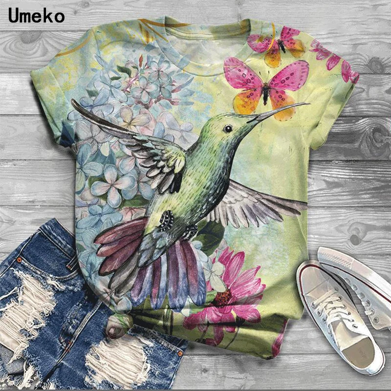 Umeko Plus Size 5XL Women Tshirts Vintage Birds Short Sleeve Print T-shirts Ladies Fashion Casual Tops Harajuku Tees Clothing
Umeko Plus Size 5XL Women Tshirts Vintage Birds Short Sleeve Print T-shirts Ladies Fashion Casual Tops Harajuku Tees Clothing