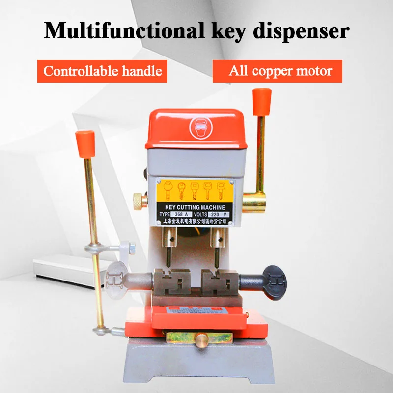 

368A Vertical Key Cutter Defu Key Cutting Machine For Duplicating Security Keys Locksmith Tools Lock Pick Set 220V/110V