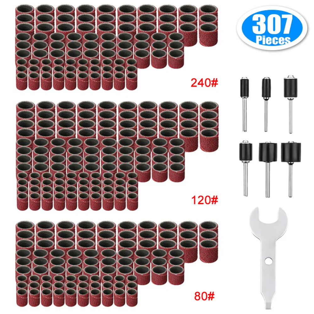 307/384 шт. шлифовальные ленты, барабанная втулка, 80 - 600 Грит, оправка Dremel, вращающаяся наждачная бумага, круг, песок
307/384 шт. шлифовальные ленты, барабанная втулка, 80 - 600 Грит, оправка Dremel, вращающаяся наждачная бумага, круг, песок