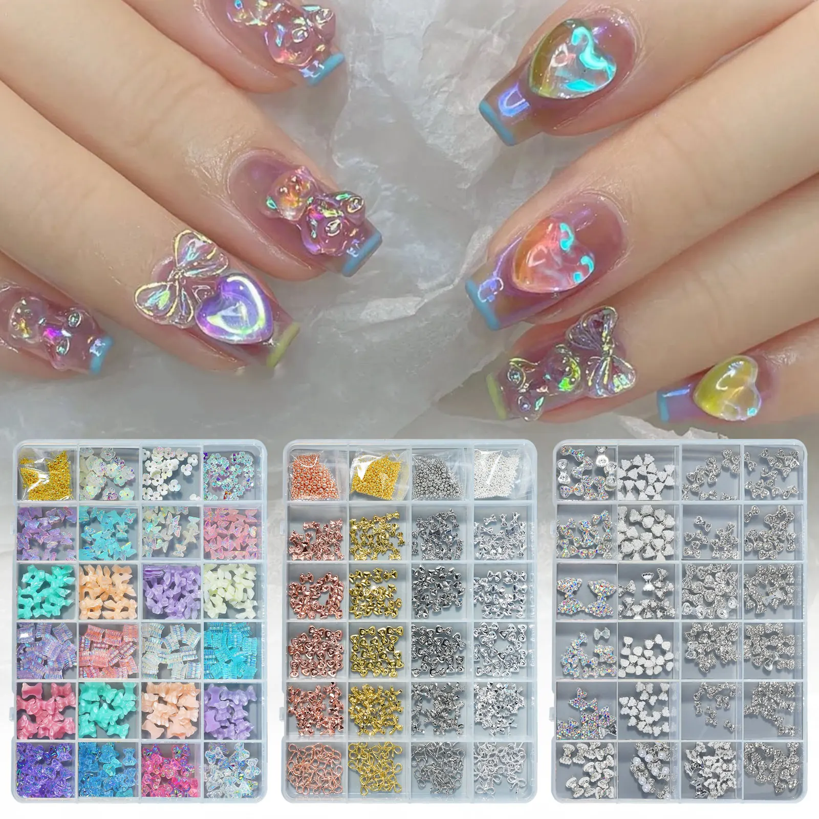 Misscheering 24 клетки лук дизайн ногтей украшения Модные искусственные ногти для самостоятельного маникюра дизайн
Misscheering 24 клетки лук дизайн ногтей украшения Модные искусственные ногти для самостоятельного маникюра дизайн