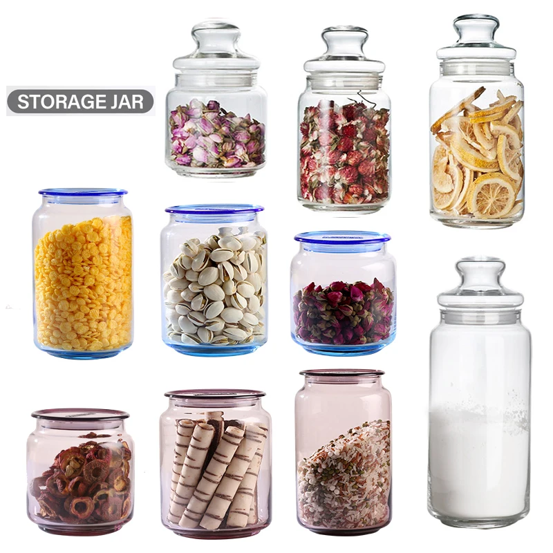 Transparent Glass Sealed Jar Candy Tea Grain Coffee Beans Snacks Storage Tank Food Container With Lids Kitchen Storage Bottle
Transparent Glass Sealed Jar Candy Tea Grain Coffee Beans Snacks Storage Tank Food Container With Lids Kitchen Storage Bottle