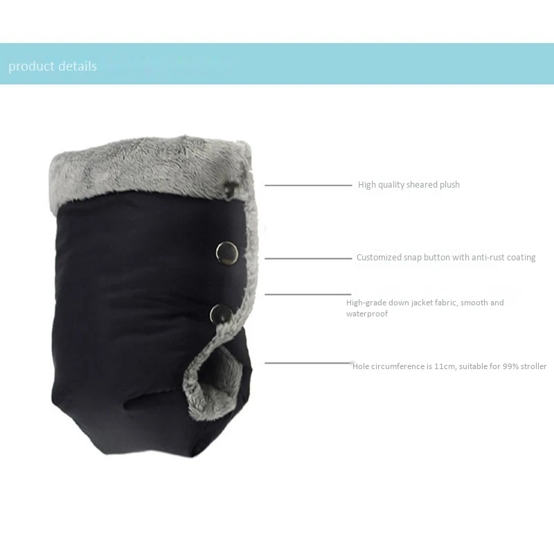 Warm Baby Stroller Glove Outdoor AntiFreeze Pushchair Pram Carriage Hand Muff Universal Pram Mitten Hand Cover
Warm Baby Stroller Glove Outdoor AntiFreeze Pushchair Pram Carriage Hand Muff Universal Pram Mitten Hand Cover