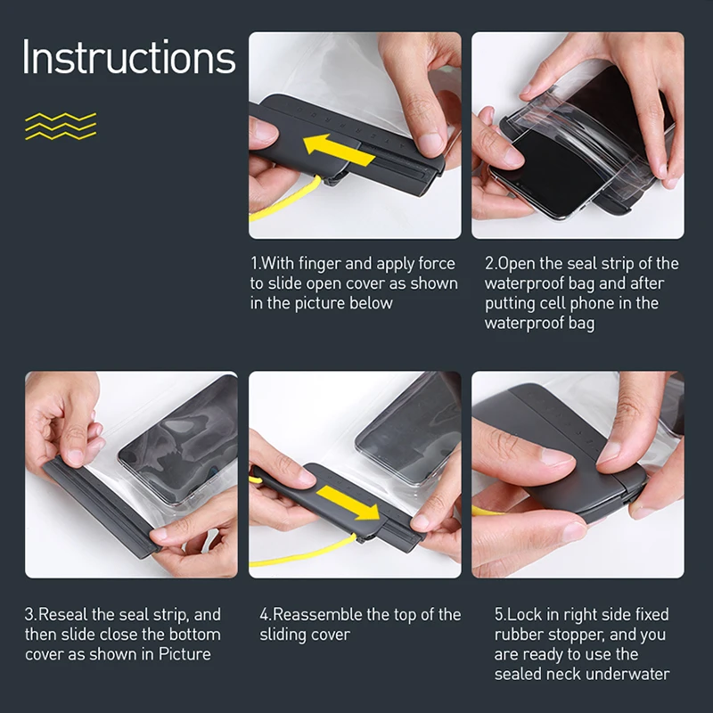 Baseus Waterproof Phone Case For iPhone 11 Pro Max Swim Pouch Bag Case IPX8 Universal Cover For Samsung S20 Drift Diving Surfing
Baseus Waterproof Phone Case For iPhone 11 Pro Max Swim Pouch Bag Case IPX8 Universal Cover For Samsung S20 Drift Diving Surfing
