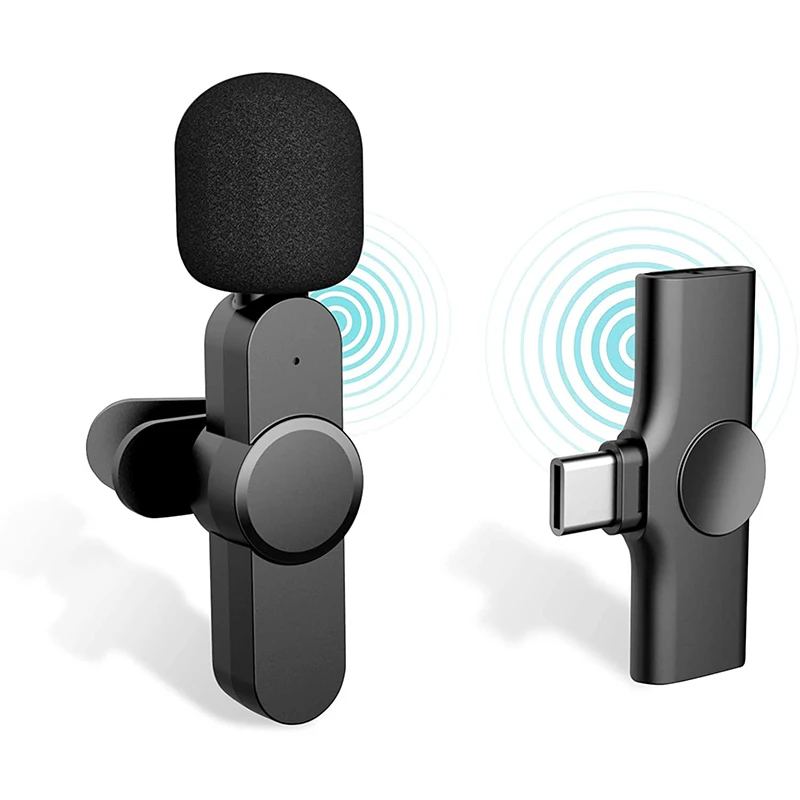 Wireless Lavalier microphone mobile phone outdoor interview HD sound quality for iPhone Android Type C for Youtuber recording
Wireless Lavalier microphone mobile phone outdoor interview HD sound quality for iPhone Android Type C for Youtuber recording