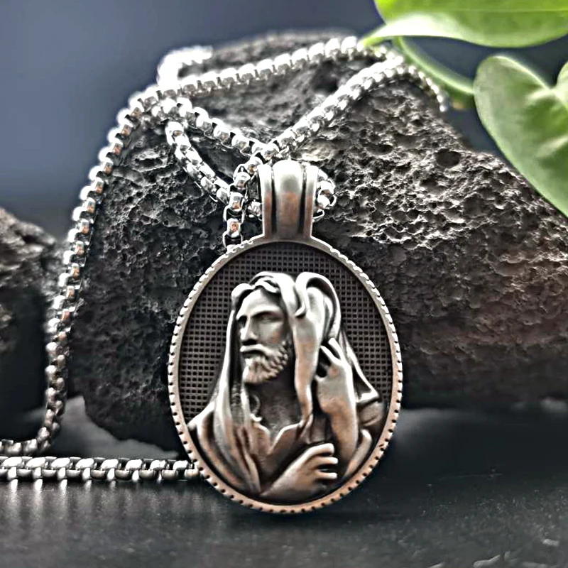 Christ Jesus Savior Shepherd Pendant Necklace Men Catholic Religious Jewelry on the neck Tag Chain Necklace Accessories
Christ Jesus Savior Shepherd Pendant Necklace Men Catholic Religious Jewelry on the neck Tag Chain Necklace Accessories