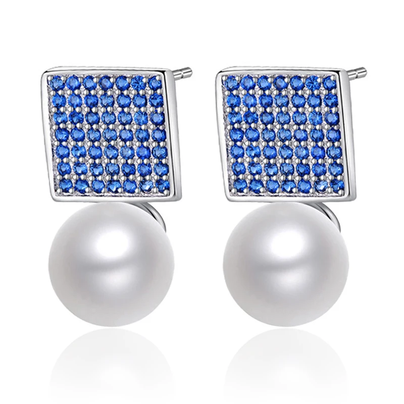 MAIKALE Luxury Blue/Purple Zirconia Pearl Earrings Silver Color Square Stud Earrings with Pearl CZ for Women Jewelry Girls Gifts
MAIKALE Luxury Blue/Purple Zirconia Pearl Earrings Silver Color Square Stud Earrings with Pearl CZ for Women Jewelry Girls Gifts