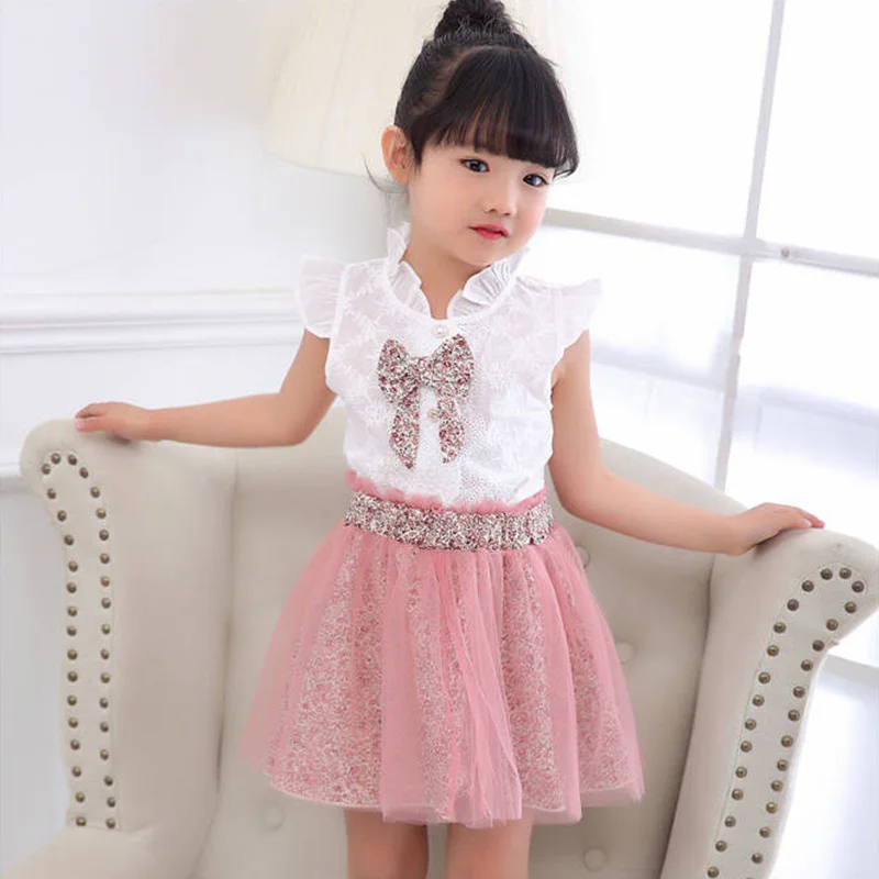 Baby Girl Clothing Set Vlinder Summer 2021 Lace Floral Short Sleeve White T-Shirt Mesh Skirt Clothes For 2 3 4 5 6 7 8 Year
Baby Girl Clothing Set Vlinder Summer 2021 Lace Floral Short Sleeve White T-Shirt Mesh Skirt Clothes For 2 3 4 5 6 7 8 Year