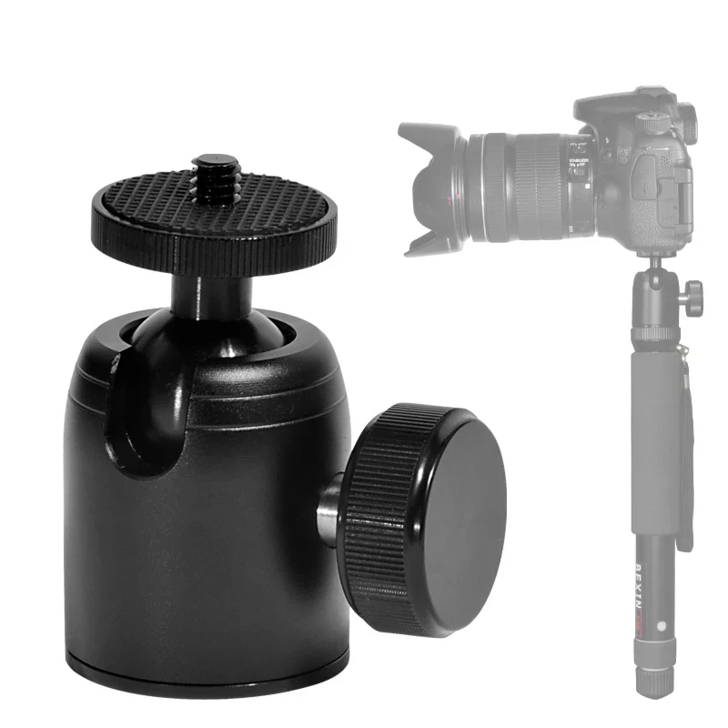 Camera Mini Ballhead Flash Tripod Aluminum Alloy 360 Ball Head Swivel Tripod Head Phone Stand Mount Adapter for DSLR Camera
Camera Mini Ballhead Flash Tripod Aluminum Alloy 360 Ball Head Swivel Tripod Head Phone Stand Mount Adapter for DSLR Camera