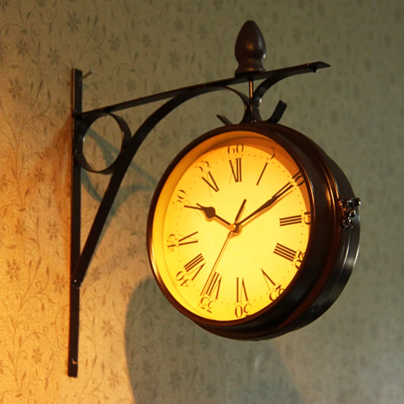 Nordic Art Wall Clock Double-sided Creative Silent Living Room Metal Wall Clock Art Reloj Pared Grande Home Decoration DB60WC
Nordic Art Wall Clock Double-sided Creative Silent Living Room Metal Wall Clock Art Reloj Pared Grande Home Decoration DB60WC