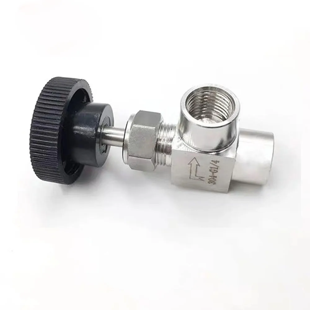 Adjustable Needle Valve G1/8'' 1/4'' 3/8" 1/2" Female Thread Right Angle 90 degree SS304 For Water Gas Oil
Adjustable Needle Valve G1/8'' 1/4'' 3/8" 1/2" Female Thread Right Angle 90 degree SS304 For Water Gas Oil
