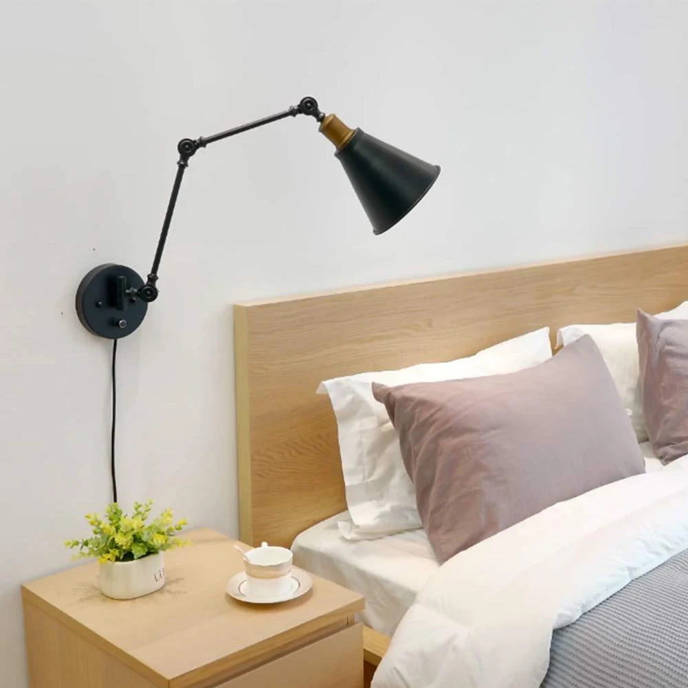 Bedside Plug In Bathroom Home Decor Reading Light Retro Stairs Wall Sconce Dimmable Switch Black Swing Arm Loft Industrial
Bedside Plug In Bathroom Home Decor Reading Light Retro Stairs Wall Sconce Dimmable Switch Black Swing Arm Loft Industrial