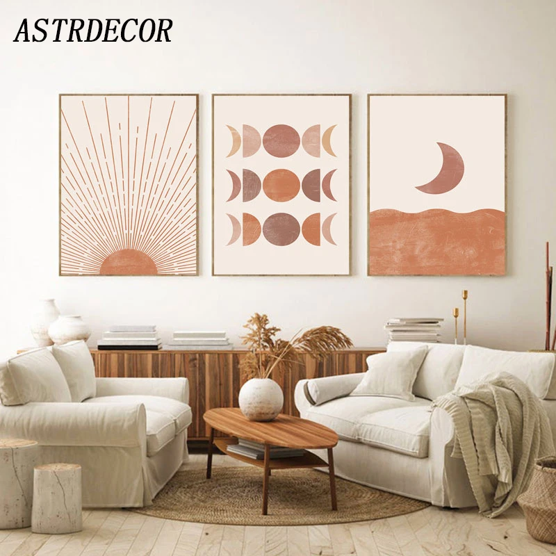 ASTRDECOR Mid Century Art Print Moon Phase Canvas Poster Abstract Sun Painting Neutral Posters Geometric Picture Boho Wall Decor
ASTRDECOR Mid Century Art Print Moon Phase Canvas Poster Abstract Sun Painting Neutral Posters Geometric Picture Boho Wall Decor