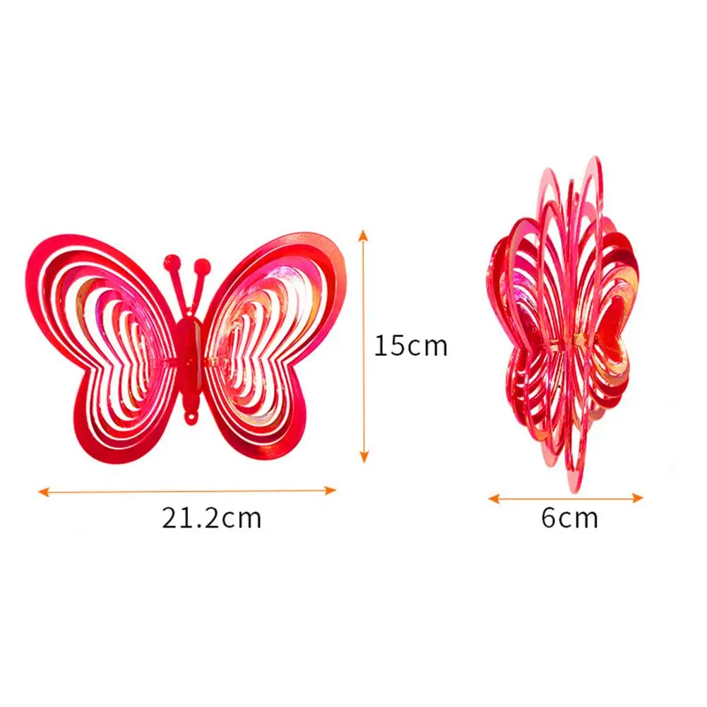 Simulation Butterfly Reflective Scarer Bird Blinder Pinwheel Rotating Garden Yard Outside Decoration
Simulation Butterfly Reflective Scarer Bird Blinder Pinwheel Rotating Garden Yard Outside Decoration