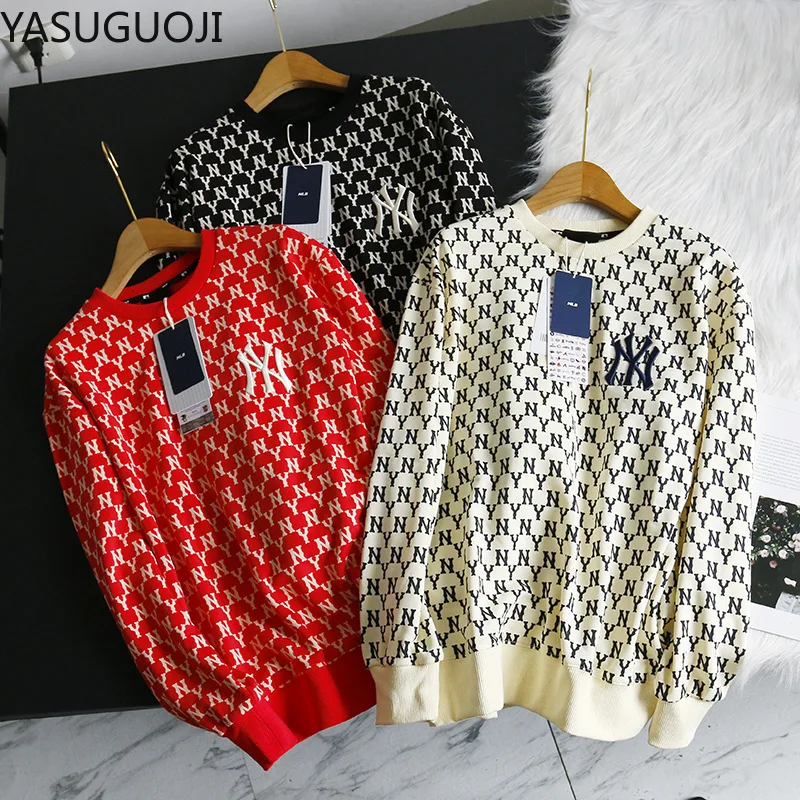 YASUGUOJI 2020 Autumn Korean Dongdaemun New Fashion Brand Yankees Embroidered Allover Printed Long Sleeve Round Neck Sweater
YASUGUOJI 2020 Autumn Korean Dongdaemun New Fashion Brand Yankees Embroidered Allover Printed Long Sleeve Round Neck Sweater