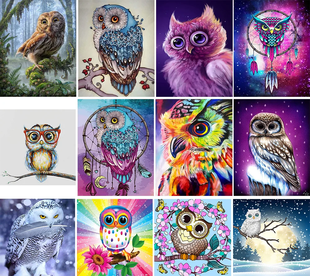 5D Diamond Mosaic Owl Needlework DIY Full Sets Diamond Embroidery Animal Picture Of Rhinestones Home Decor
5D Diamond Mosaic Owl Needlework DIY Full Sets Diamond Embroidery Animal Picture Of Rhinestones Home Decor