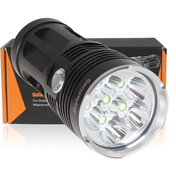 Portable Bright Flashlight Waterproof Ultra 3600LM 6LED XM-L T6 LED 3 Modes Lamp Light for Hiking Camping Hunting
Portable Bright Flashlight Waterproof Ultra 3600LM 6LED XM-L T6 LED 3 Modes Lamp Light for Hiking Camping Hunting