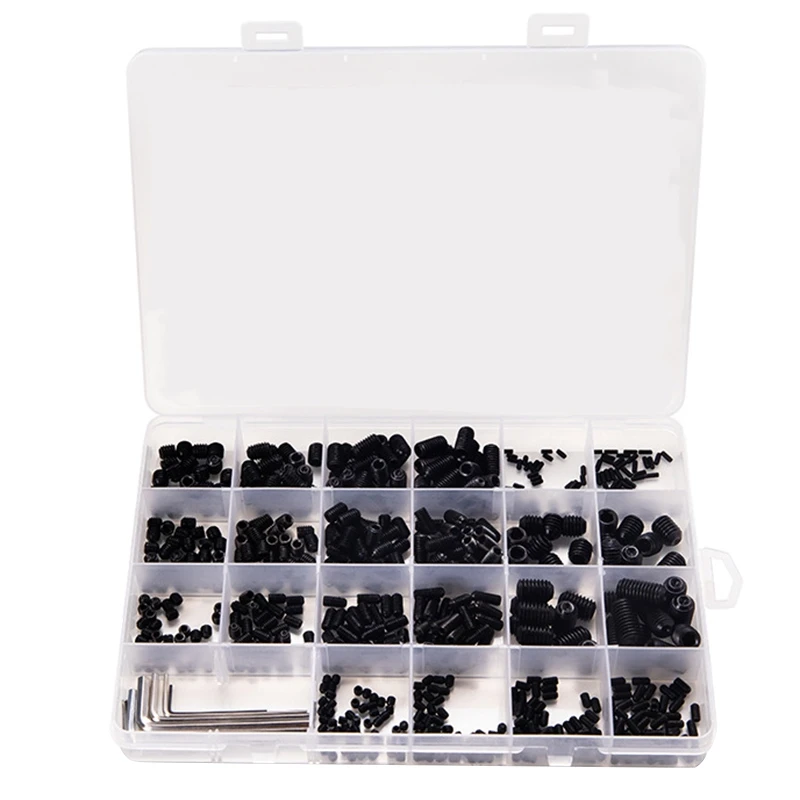 Retail 666Pcs Set Screw Cup Point Grub Screw M2 M3 M4 M5 M6 M8 Hex Socket Set Screws Hexagon Headless Set Screw
Retail 666Pcs Set Screw Cup Point Grub Screw M2 M3 M4 M5 M6 M8 Hex Socket Set Screws Hexagon Headless Set Screw