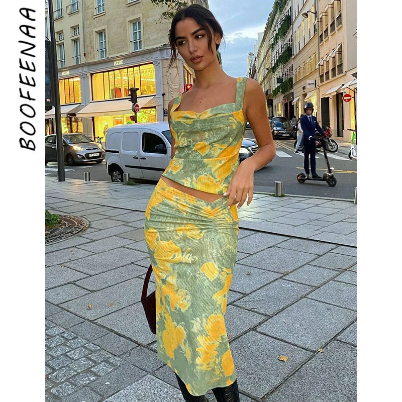 Комплект BOOFEENAA из 2 предметов с юбкой, модные подходящие комплекты во французском стиле для женщин, Клубная одежда, элегантные облегающие ко...
Комплект BOOFEENAA из 2 предметов с юбкой, модные подходящие комплекты во французском стиле для женщин, Клубная одежда, элегантные облегающие ко...