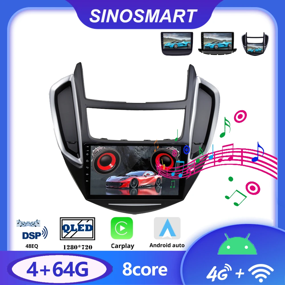 Sinosmart Car GPS Navigation Radio for Chevrolet Trax Equinox 2014-2019 8 Core,DSP 48EQ 2.5D QLED Screen
Sinosmart Car GPS Navigation Radio for Chevrolet Trax Equinox 2014-2019 8 Core,DSP 48EQ 2.5D QLED Screen
