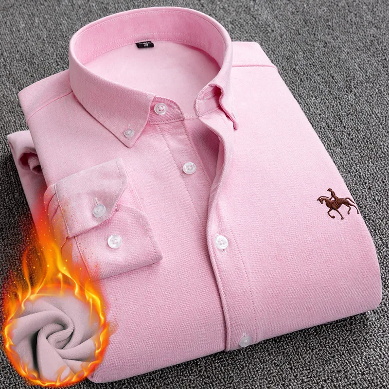 Solid Color Business Long Sleeve Shirt Size Men's Good Quality Plus Velvet And Thickening Warm
Solid Color Business Long Sleeve Shirt Size Men's Good Quality Plus Velvet And Thickening Warm