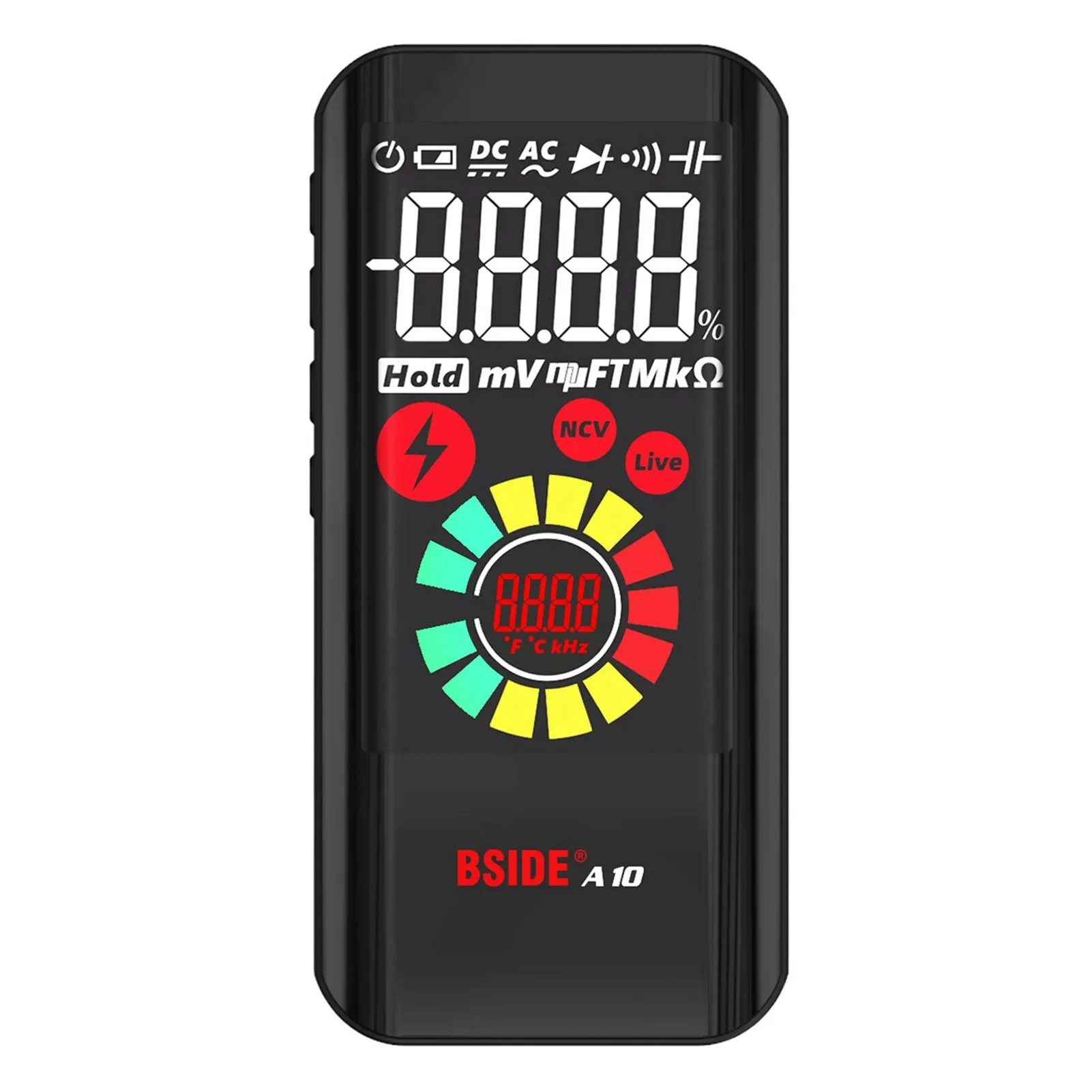 BSIDE A10 Mini Smart Digital Multimeter NCV Multifunctional Tester Voltmeter AC/DC Voltage Resistance Capacitance Frequency
BSIDE A10 Mini Smart Digital Multimeter NCV Multifunctional Tester Voltmeter AC/DC Voltage Resistance Capacitance Frequency