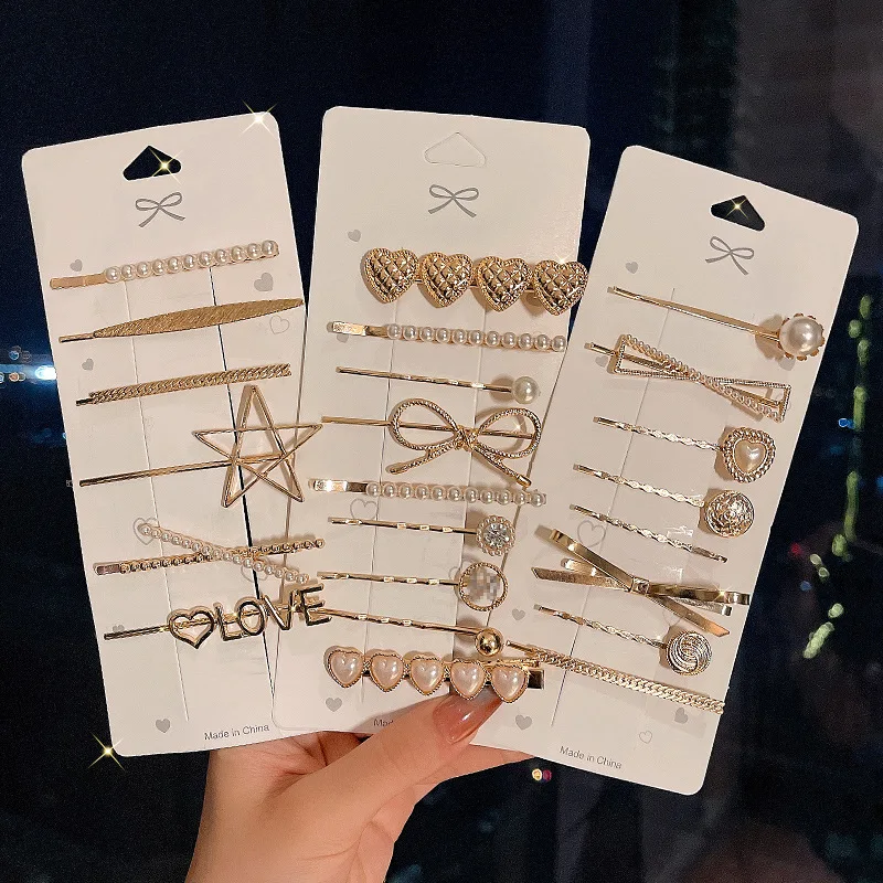 3PCS Set Pearls Hair Clips Pin for Women Fashion Geometric butterfly Barrettes Headwear Girls Sweet Hairpins Hair Accessories
3PCS Set Pearls Hair Clips Pin for Women Fashion Geometric butterfly Barrettes Headwear Girls Sweet Hairpins Hair Accessories