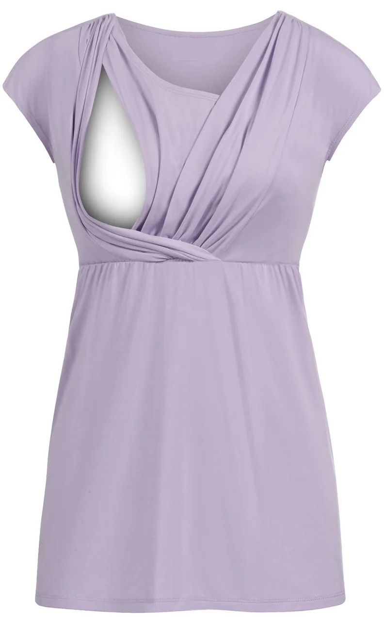 Women Pregnant's Maternity Clothes Nursing Top Wrap Double Layer Short Sleeve Pregnancy Shirt Breastfeeding Clothes Enfermagem
Women Pregnant's Maternity Clothes Nursing Top Wrap Double Layer Short Sleeve Pregnancy Shirt Breastfeeding Clothes Enfermagem