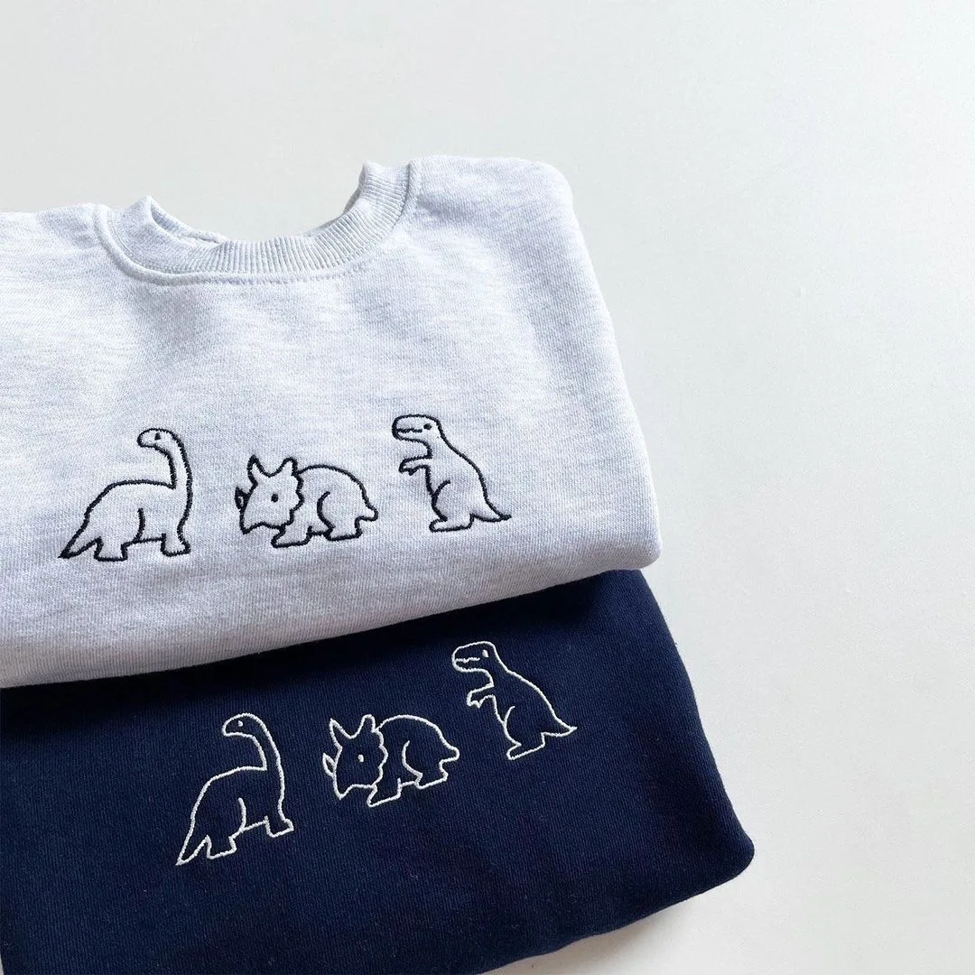 2021 New Toddler Baby Boy Sweatshirt Cute Dinosaur Embroidery Infant Girls Hoodies Long Sleeve Cotton Tops Kids Casual Clothes
2021 New Toddler Baby Boy Sweatshirt Cute Dinosaur Embroidery Infant Girls Hoodies Long Sleeve Cotton Tops Kids Casual Clothes